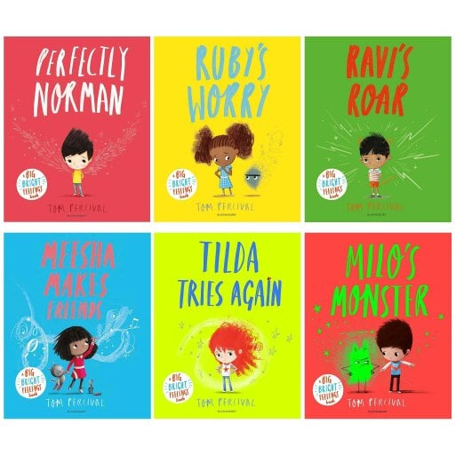 Big Bright Feelings 6 Books Collection Set by Tom Percival – Emotional Learning Collection for Kids