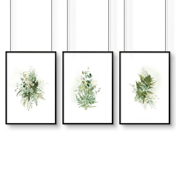 Wall decor home office | Set of 3 framed wall art prints