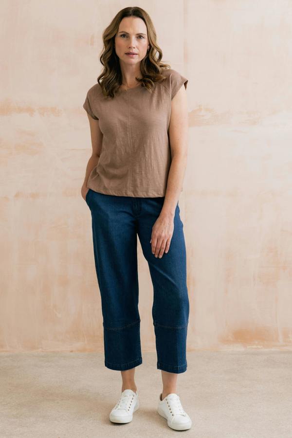 Lily & Me Tidal Organic Cotton T-Shirt Mocha