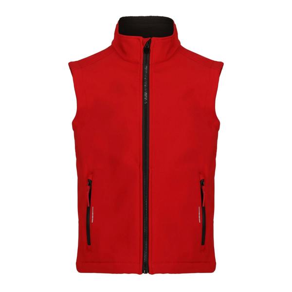 Regatta Professional Childrens/Kids Softshell Reflective Gilet - Classic Red/Black - 