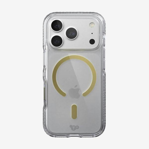 Tech21 Evo Crystal Case with MagSafe for iPhone 17/18 Pro 6.3" Clear Gold - T21-11641
