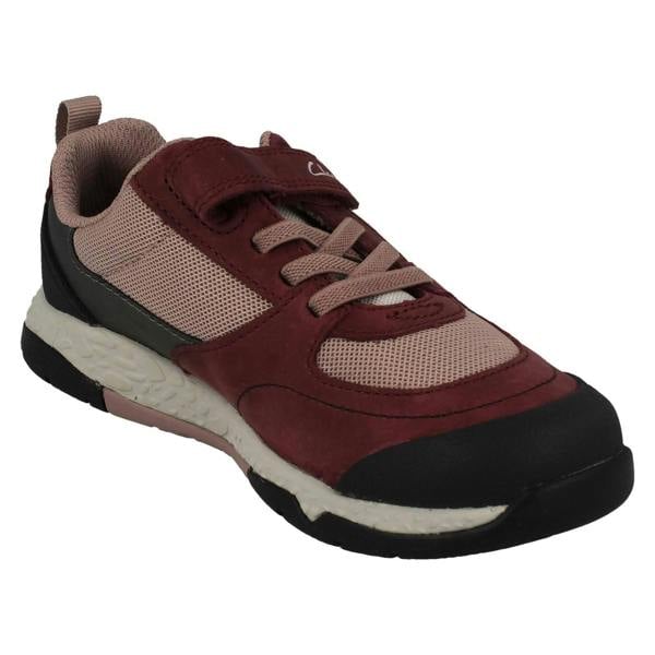 Clarks Childrens Clarks Casual Hook And Loop Fastening Trainers - Steggy Stride K