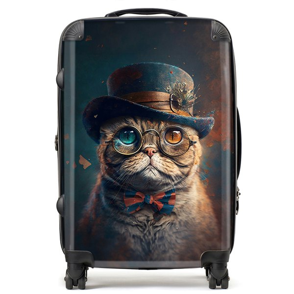 Warren Reed Scottish Fold Cat Splashart Suitcase