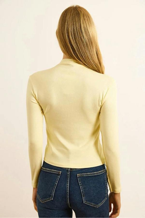 Hoxton Gal High-Neck Draped Soft Touch Blouse