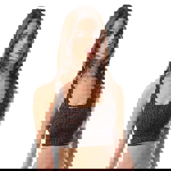 Adidas Womens/Ladies Powerimpact Luxe Medium Support Sports Bra - Brown - 