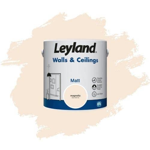 Leyland Walls & Ceilings Matt Paint Magnolia 2.5L Pack of 2