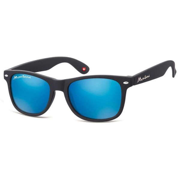 Montana Sunglasses MS1-XL A Matte Black Blue Revo Mirror