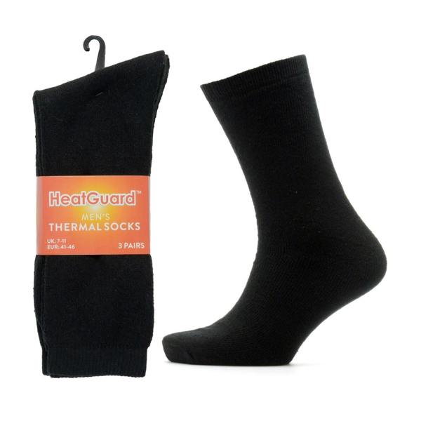 Mens Thermal Heatguard Pack Of 3 Socks SK680
