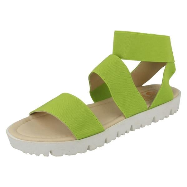 Down to Earth Ladies Down To Earth Elasticated Flat Sandals