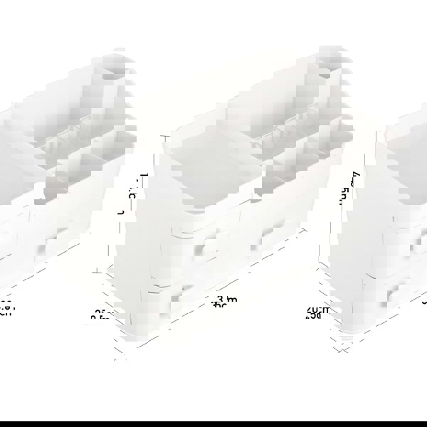 Living and Home Desktop Cosmetic Organizer Storage Box