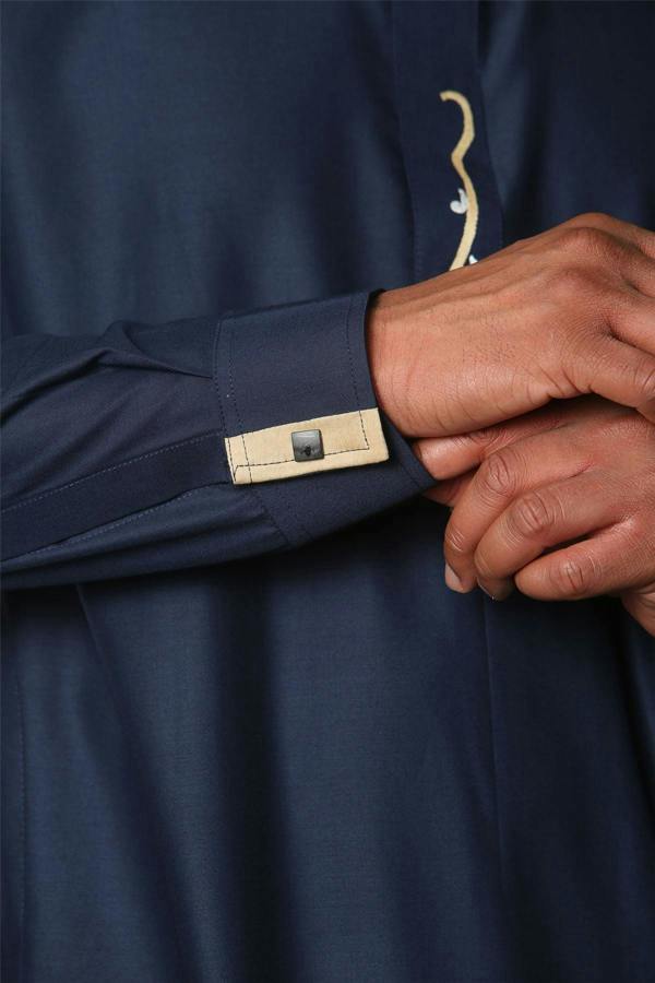 Infinity Leather Men's Thobe Arab Saudi Emirati Islamic Clothing Jubba Robe