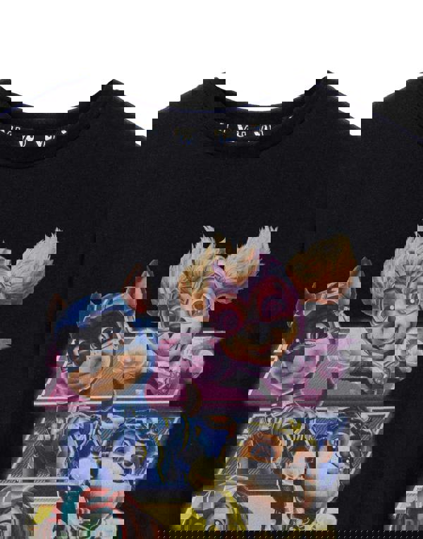 Paw Patrol Unisex Kids Black Mighty Movie Logo Short Sleeved T-Shirt