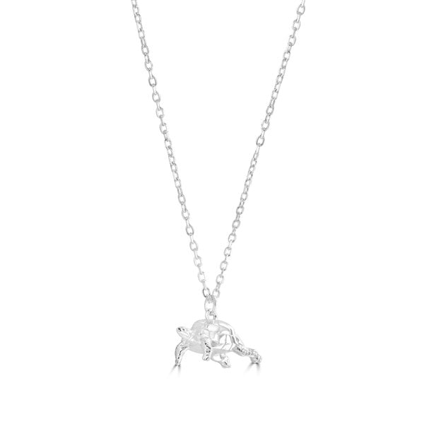 Tortoise Silver Necklace - Personalised - MYLEE London