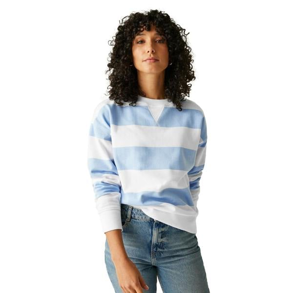 Regatta Womens/Ladies Avika II Stripe Crew Neck Jumper - Chambray Blue/White - 