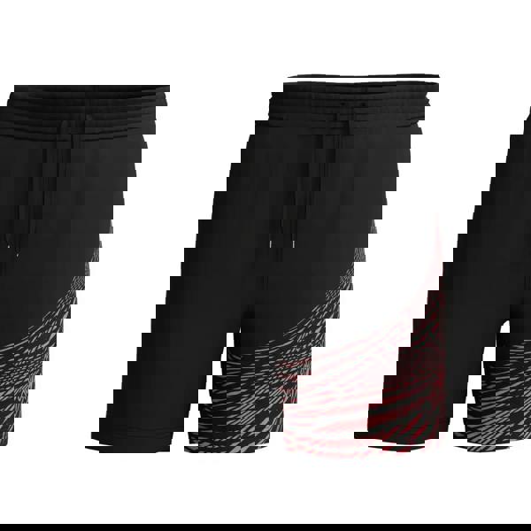 Black and pink Speedo Medley Logo 16’’ watershorts with drawstring waist