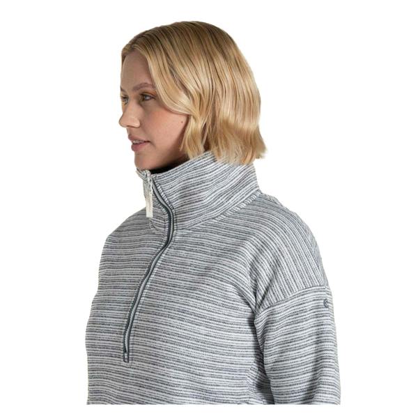Craghoppers Womens/Ladies Daisy Striped Long-Sleeved Sweatshirt - Storm Grey - 