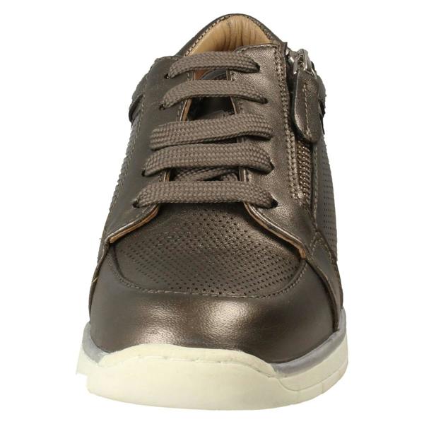 Padders Ladies Padders Side Zip Lace Up Trainers Ivy