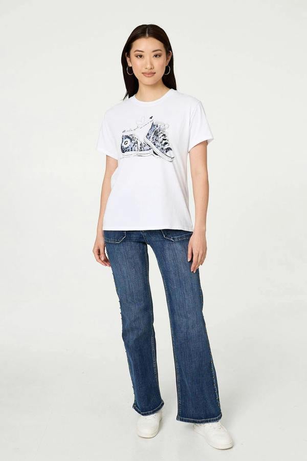 White | Graphic Print Short Sleeve T-Shirt