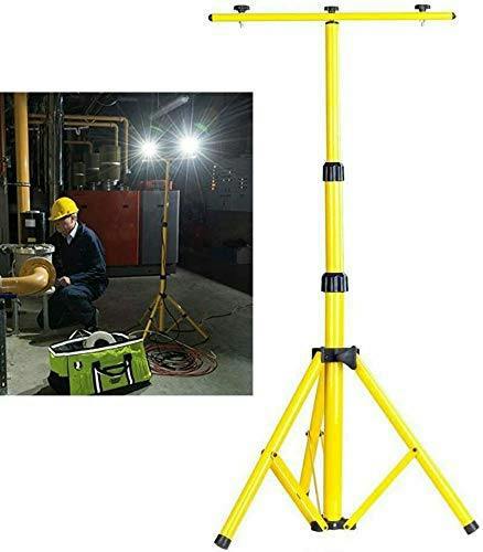 HYGRAD BUILT TO SURVIVE HYGRAD® LED Flood Light Tripod Stand Portable Work Site Floodlight Telescopic Tripod UK