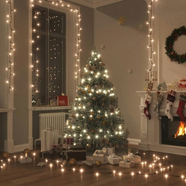 Berkfield LED String with 300 LEDs Warm White 30 m PVC