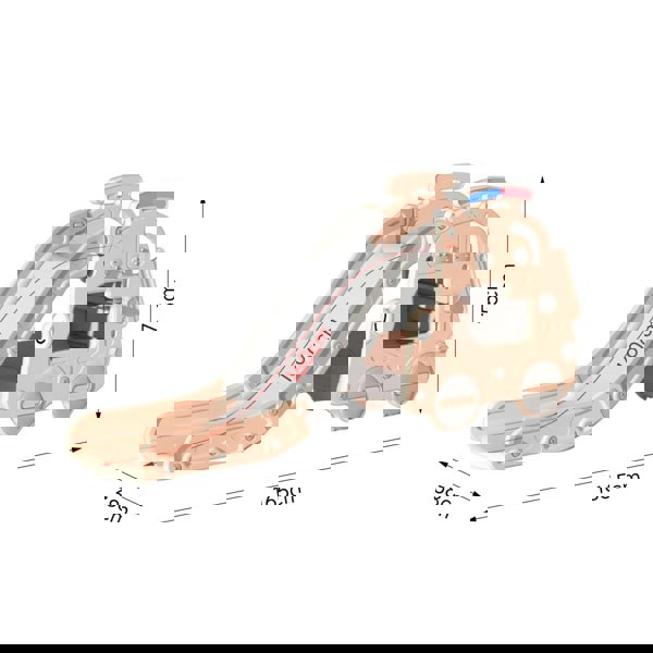 Indoor Outdoor Plastic Climber and Slide Set for Toddler Living and Home