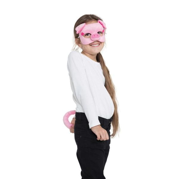 Bristol Novelty Childrens/Kids Pig Set - Pink - 