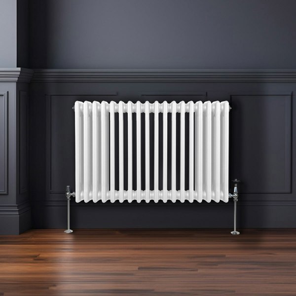 Monstershop Traditional 3 Column Radiator - 600 x 832mm - White