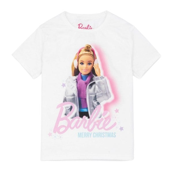 Barbie Girls Christmas T-Shirt - White