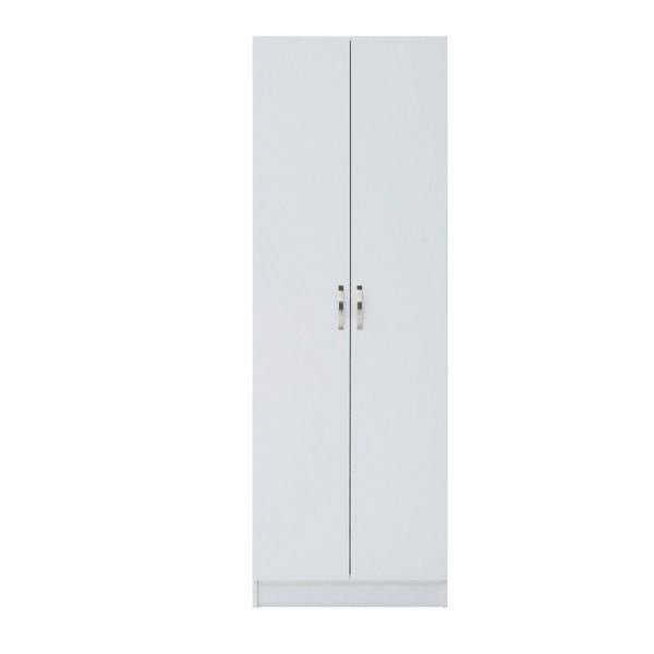 Timber Art Design Modern 2 Door Double Wardrobe with Hanging Rail – Bedroom Storage