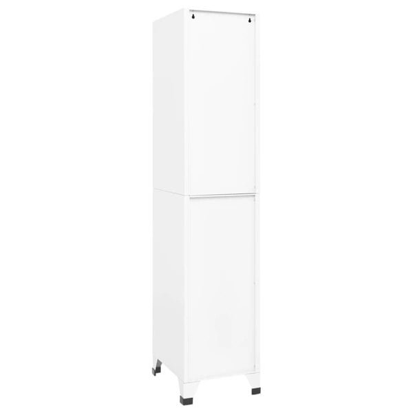 Berkfield Locker Cabinet White 38x45x180 cm Steel