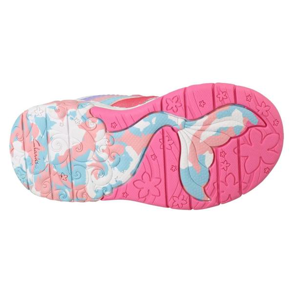 Clarks Girls Clarks Rainbow And Mermaid Tail Design Trainers Tidal Star