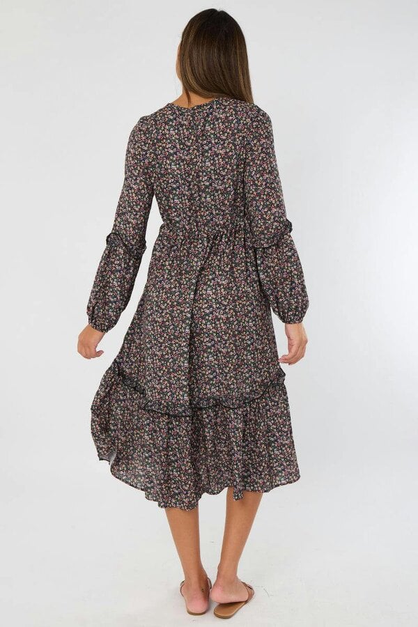 Elaina Fashion Ditsy Floral Maxi Dress
