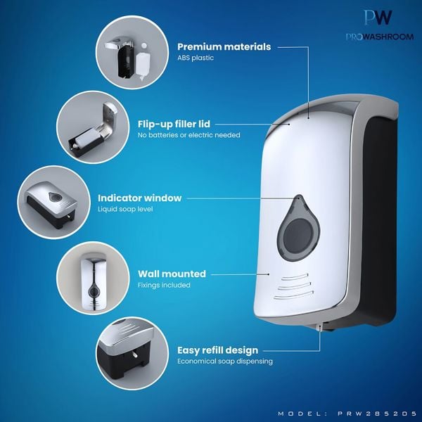 ProWashroom 750ml Soap Dispenser in White