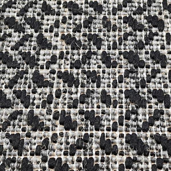 Non-Slip Black Rug Flat Weave Checkered Kitchen Dining Room Living Room Area Mat