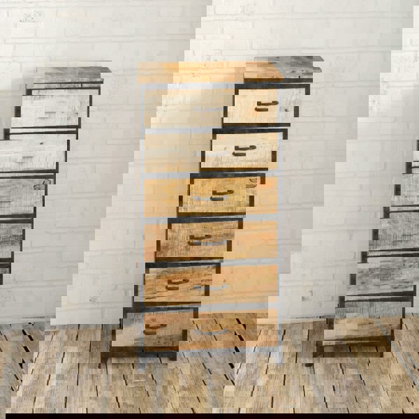 IH Design Herica Industrial Vintage Mintis Tall Chest of Drawers