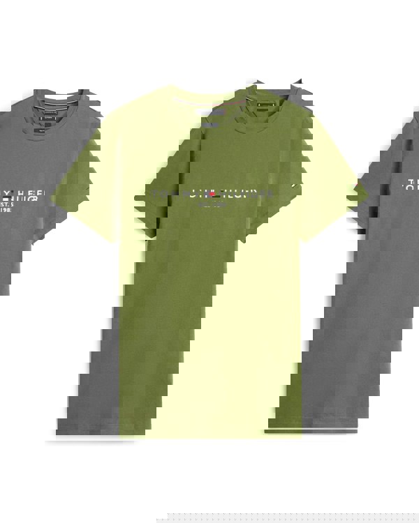 Tommy Hilfiger Tommy Logo Basic Mens T-Shirt - Mountain Pine