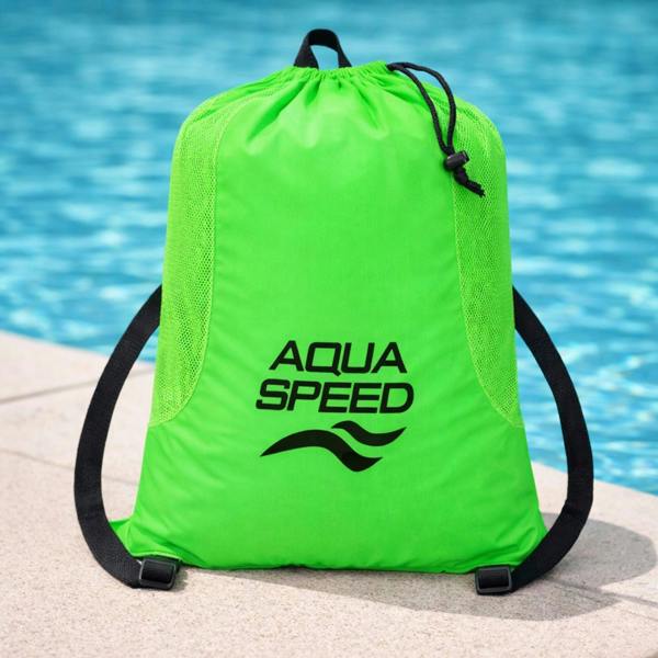 Aqua Speed Large Mesh Pool Backpack | Ventilated Bag for Wet Gear Storage