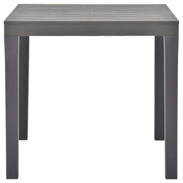 Berkfield Garden Table Mocca 78x78x72 cm Plastic
