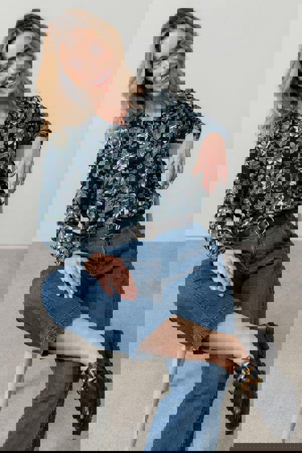 Beech Cotton Pincord Shirt Navy | Lily and Me Clothing