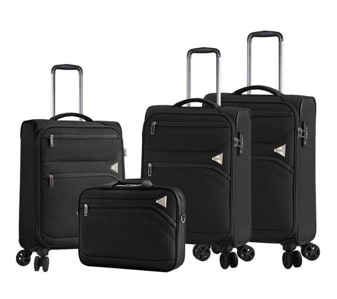 Snowball Lightweight Soft  Dual 4 Wheel Luggage Suitcases