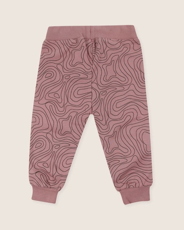 organic cotton Pink Contour Print Joggers - image 3