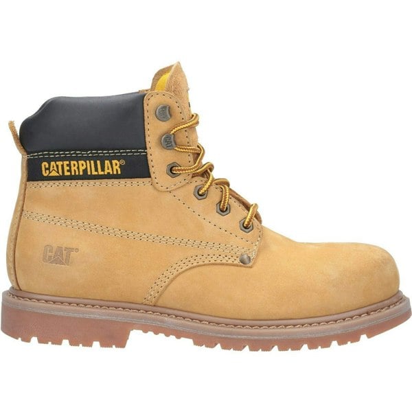 Caterpillar Mens Powerplant S3 Leather Safety Boots - Honey