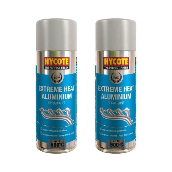 Hycote 2X Hycote Extreme Heat Aluminium Spray Paint 400ml