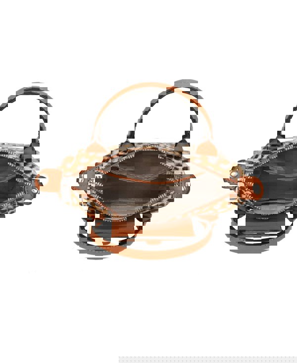 Kitise Leopard Print Mini Crossbody Bag Snap Zipper Closure