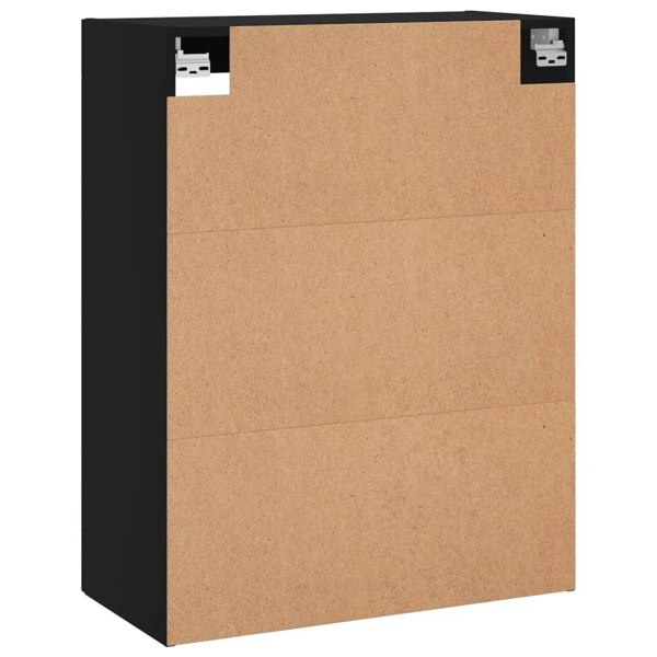 Berkfield Wall Mounted Cabinet Black 69.5x34x90 cm