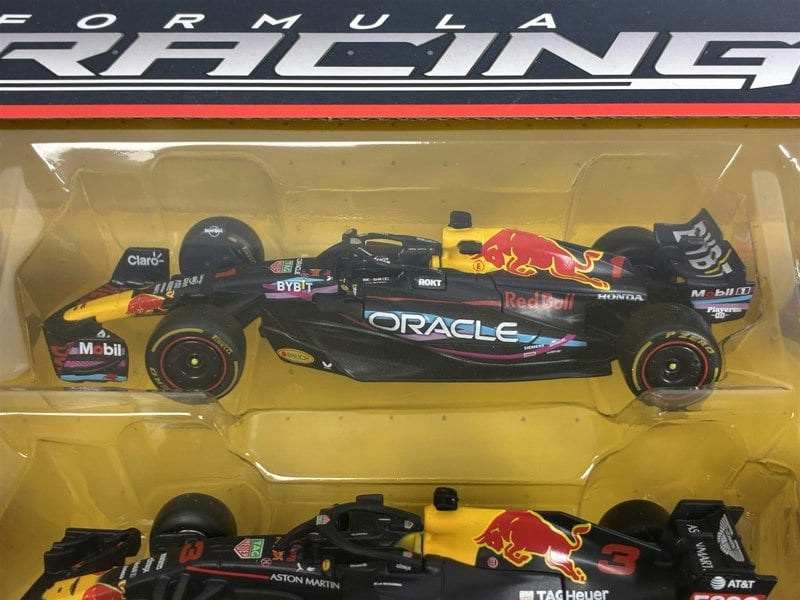 Red Bull Formula 1 Set of 7 Cars with Display Stand 1:43 Scale Bburago 38168