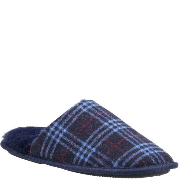 Fleet & Foster Mens Rhys Slippers - Navy