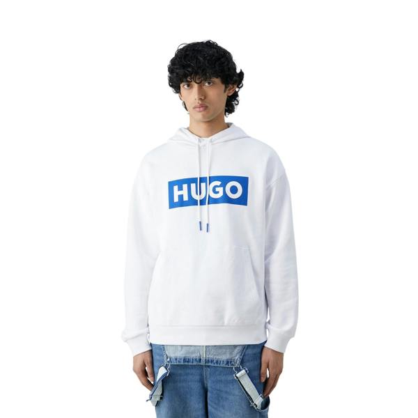 Boss Mens Box Long-Sleeved Hoodie - White - 