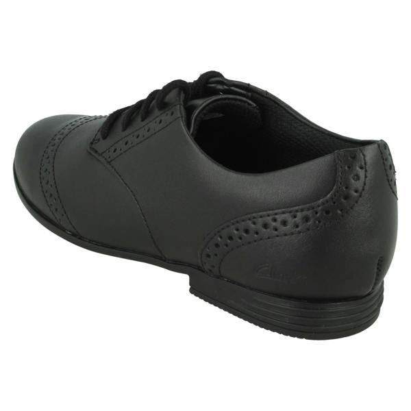 Clarks Girls Clarks Brogue Lace Up School Shoes Finja Brogue O