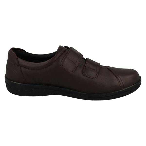 Padders Ladies Padders Soft Leather Adjustable Shoes Cosmic